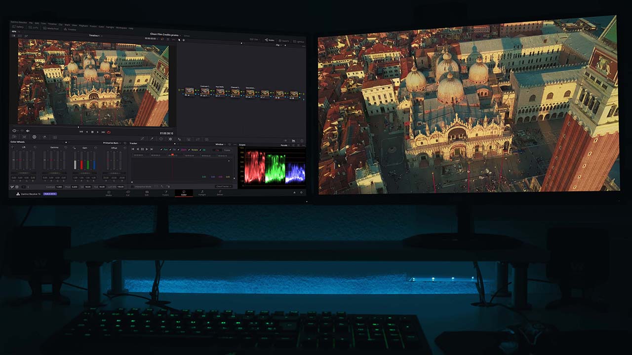 davinci resolve full screen