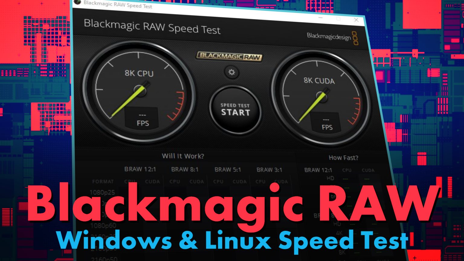 Blackmagic RAW Speed Test now available for Windows and Linux JayAreTV