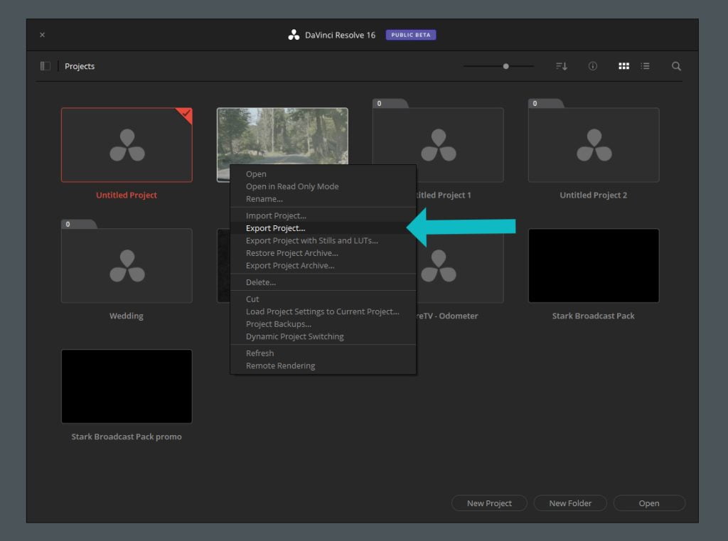 Save Project Files And Make Project Archives in DaVinci Resolve JayAreTV