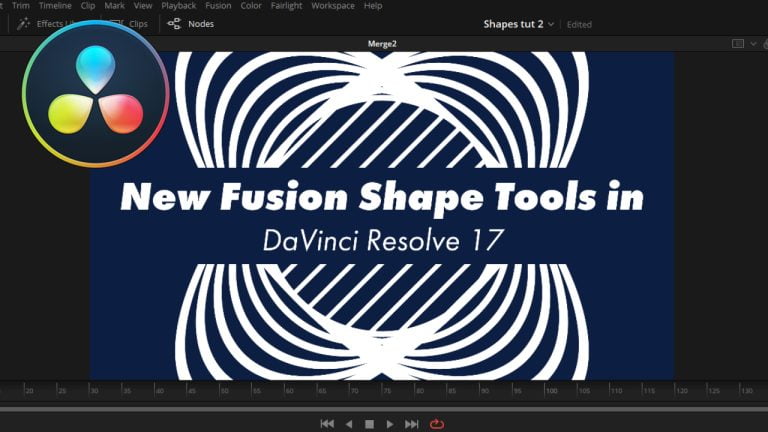 New Fusion Shape Tools in DaVinci Resolve 17