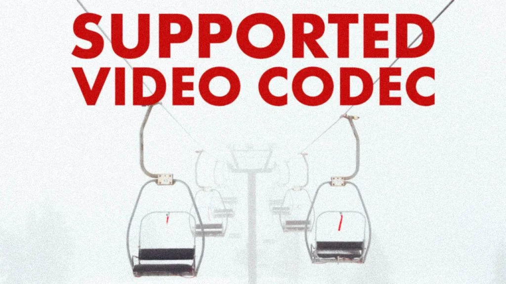 Supported video codec