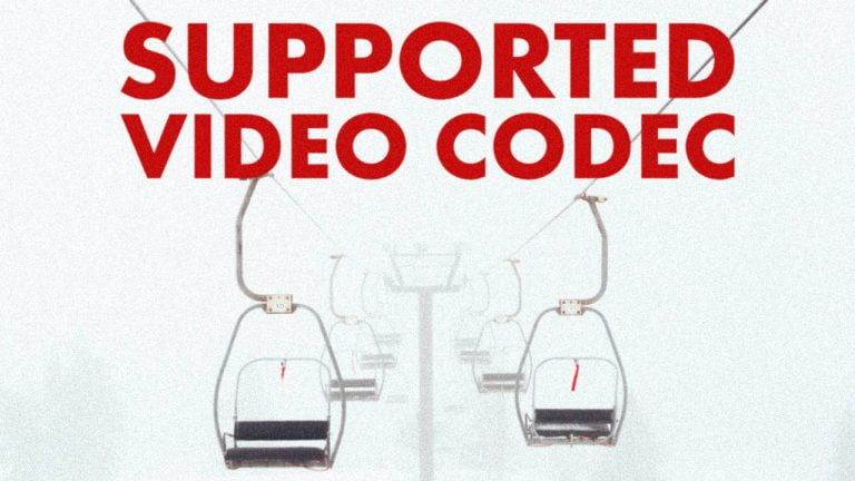 Supported video codec in DaVinci Resolve