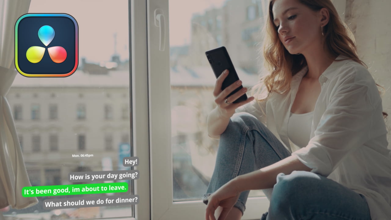 Texting effect made in DaVinci Resolve