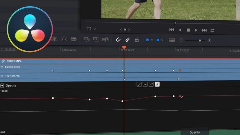 Ways to use and edit keyframes on the edit page in DaVinci Resolve 15
