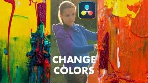 Change color in DaVinci Resolve using color warp