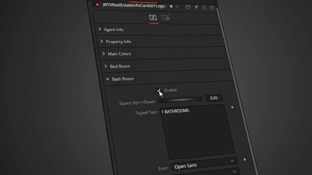 display house info davinci resolve