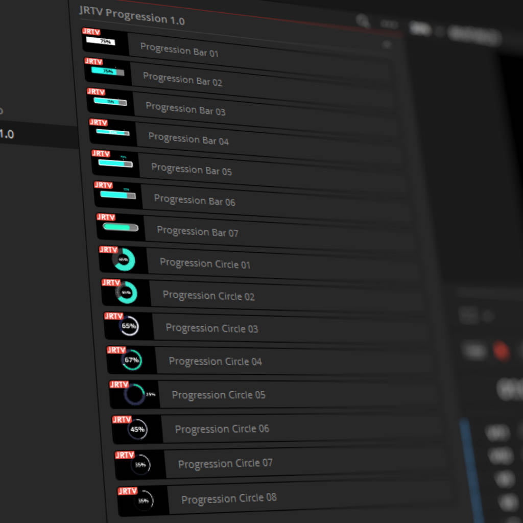 Progression for DaVinci Resolve - JayAreTV