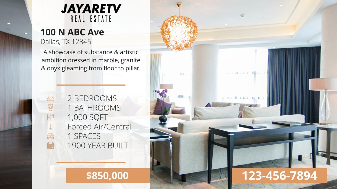 REAL ESTATE DISPLAY TITLES JayAreTV