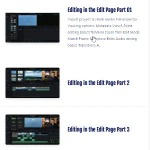 DaVinci Resolve Courses