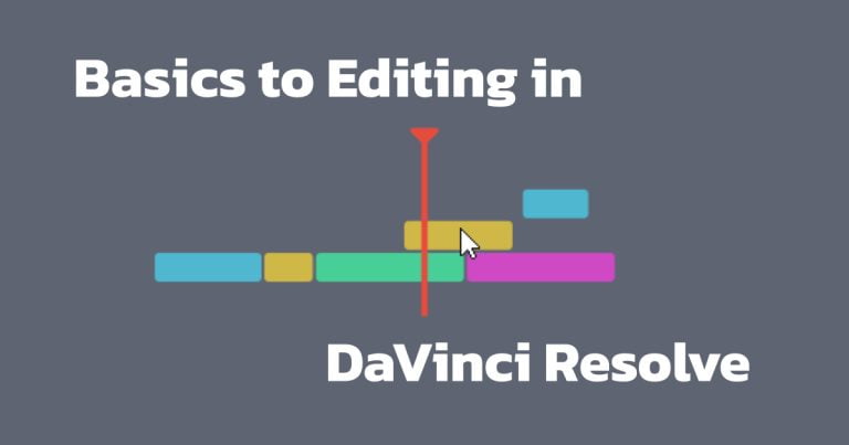 editing basics in davinci resolve