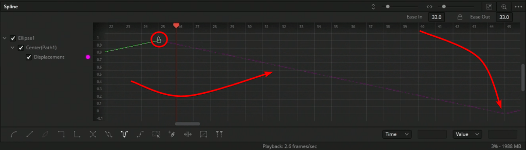 ping pong keyframes in fusion