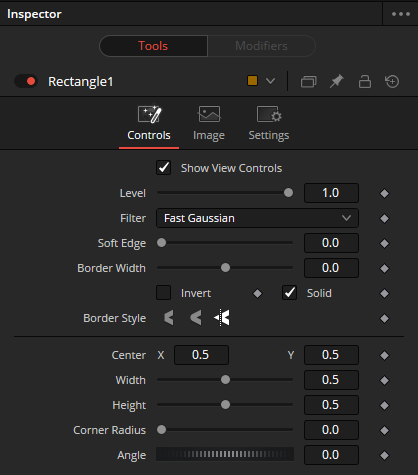 rectangle mask node in fusion