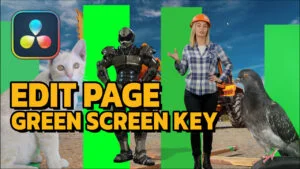 How to green screen key DaVinci Resolve