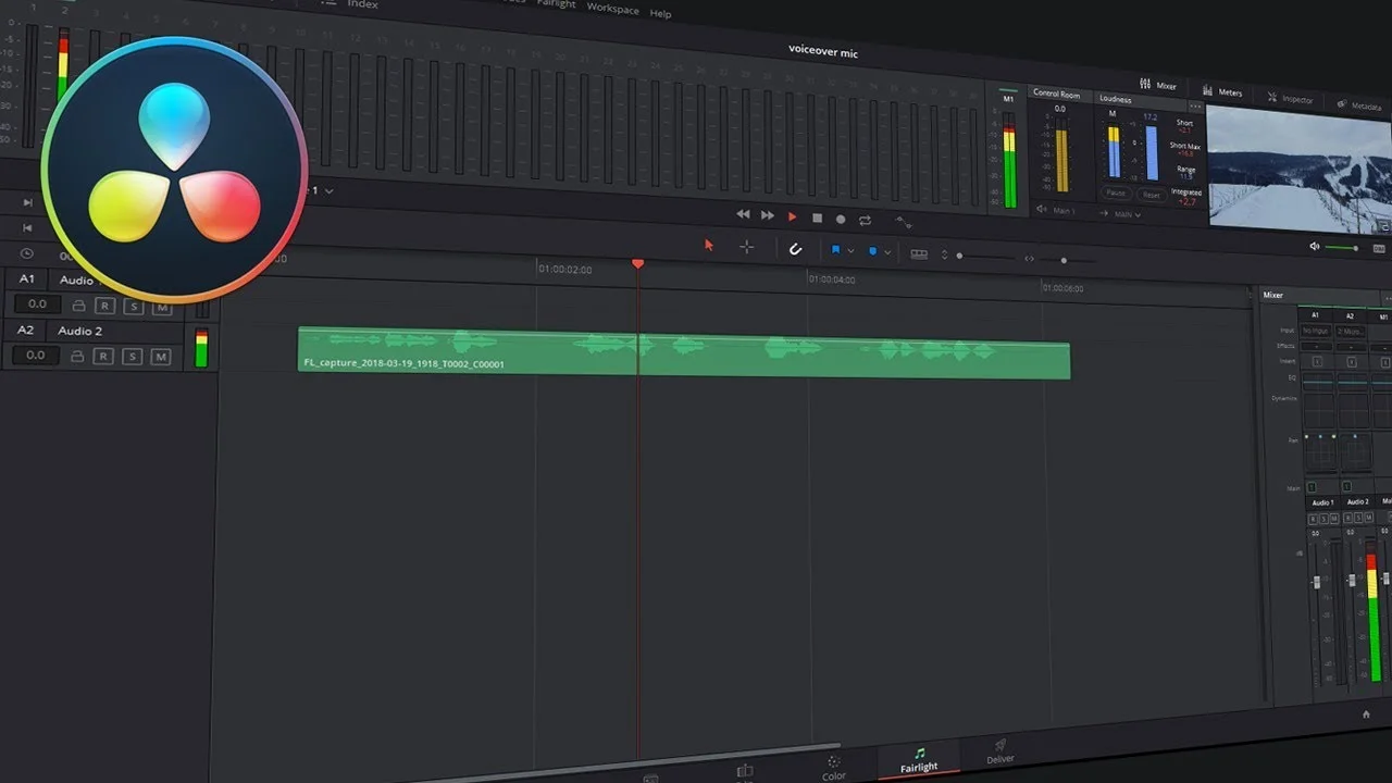 Fix Microphone not recording in DaVinci Resolve