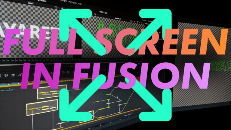 Full screen fusion preview in DaVinci Resolve - JayAreTV