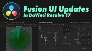 Fusion UI updates in DaVinci Resolve 17