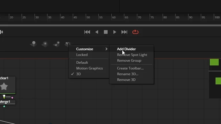 add divider to tool bar