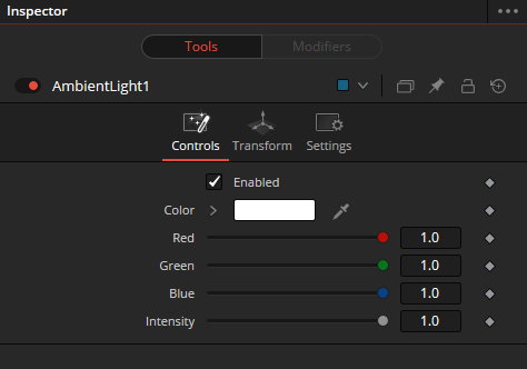 ambient light controls in fusion