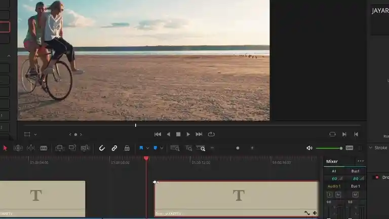 davinci resolve title fade