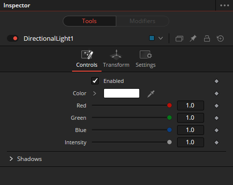 directional light controls