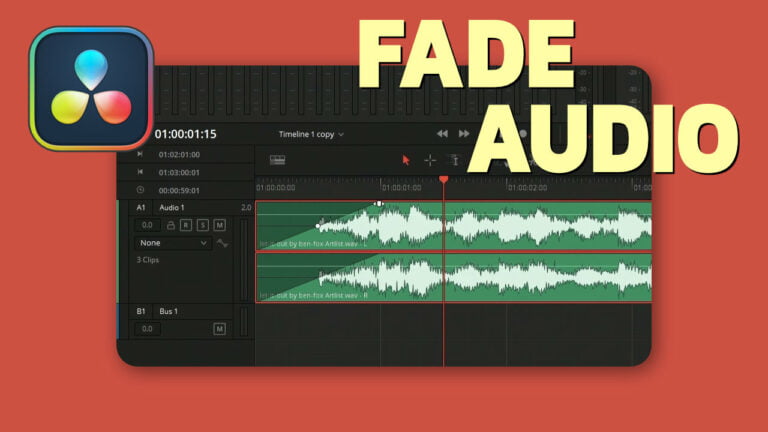 How To Fade Audio using DaVinci Resolve