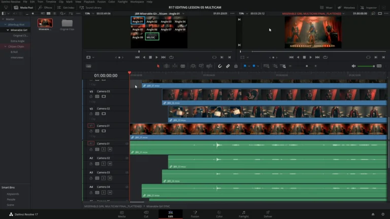 sync multicam video editing