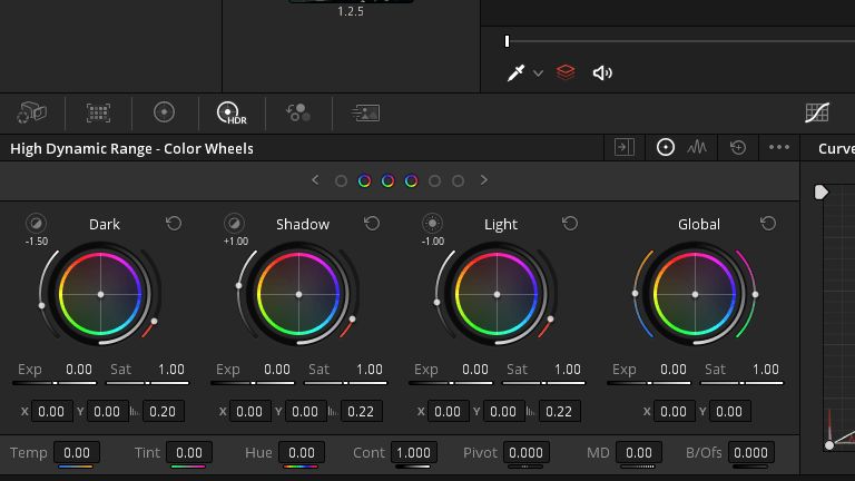 HDR color wheels