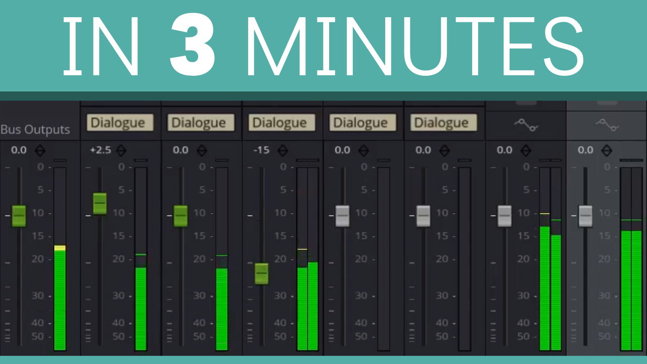 DaVinci Resolve Fairlight Bussing