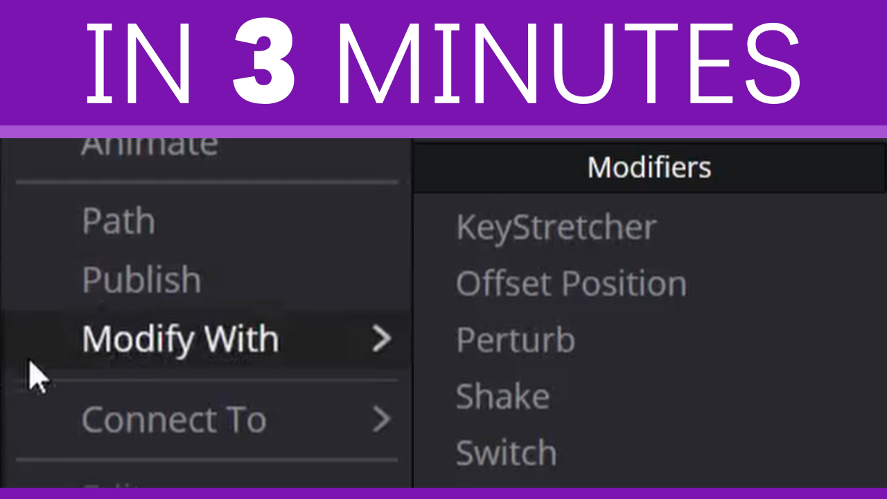 DaVinci Resolve Fusion Modifiers