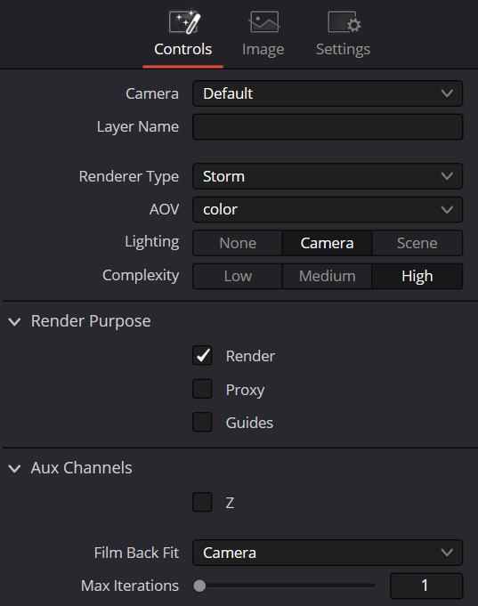 uRenderer Controls