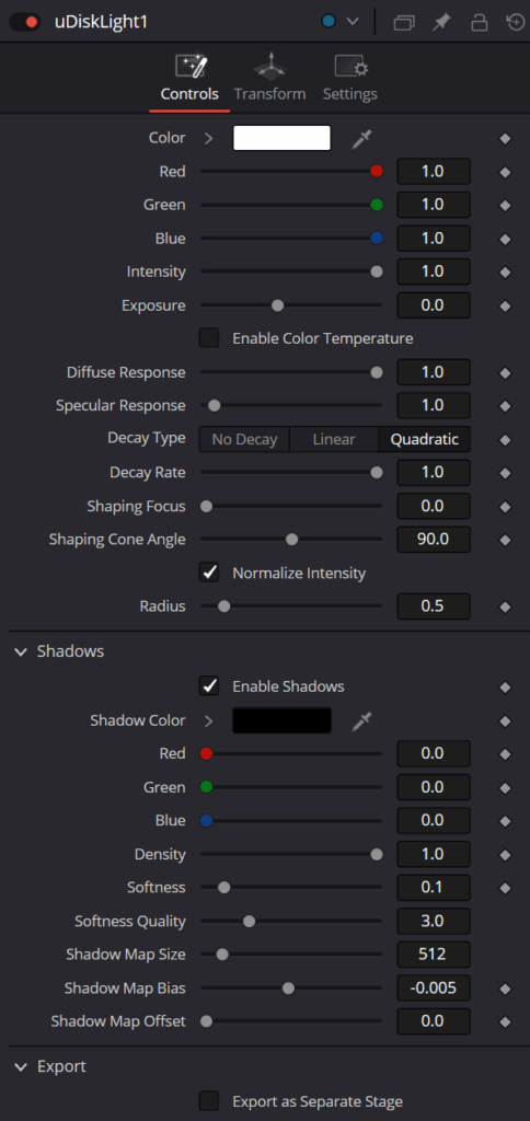 uDisk Light Controls