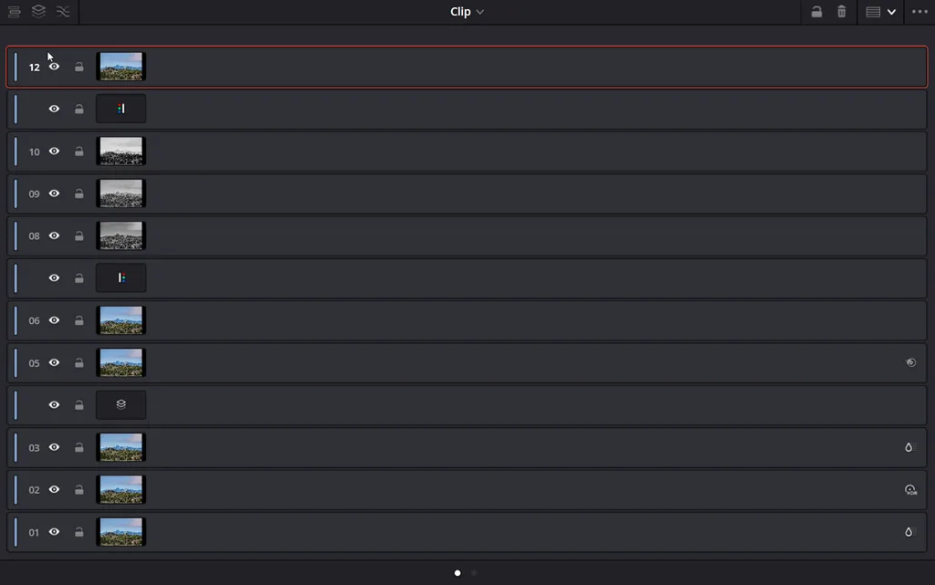 DaVinci Resolve 21 New Node Graph “Layer List” View